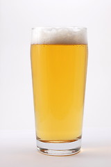 Image showing glass of beer isolated on white background