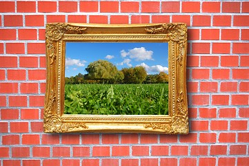 Image showing painting in image frame