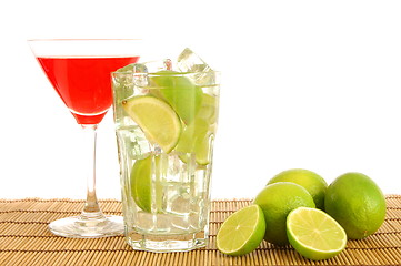 Image showing green and red cocktail