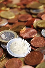 Image showing euro money coins