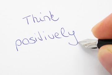 Image showing think positive