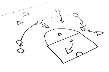 Image showing stragegy plan of ball game