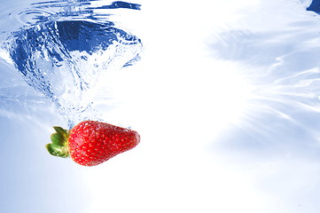 Image showing strawberry in water