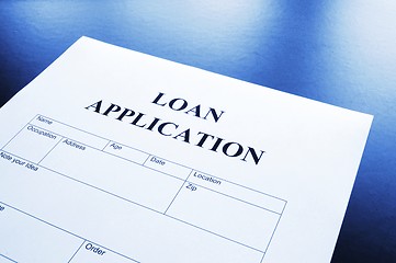 Image showing loan application