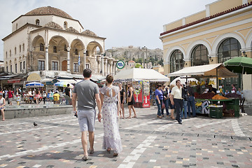 Image showing Monastiraki Square in Athens, Greece
