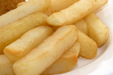 Image showing chicken and chips