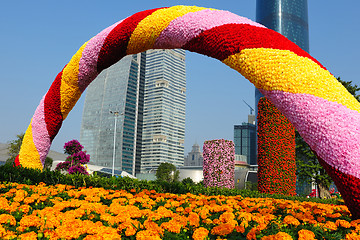 Image showing Flowers arch