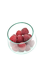 Image showing Rasberries in glass