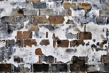 Image showing Old brick wall