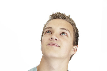 Image showing daydreaming young man
