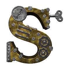 Image showing steampunk letter s