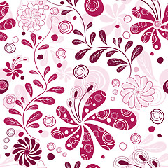 Image showing White and purple repeating wallpaper