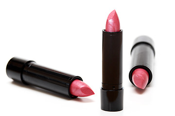 Image showing Three lipsticks