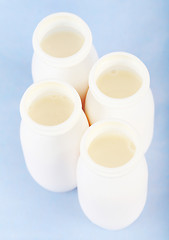 Image showing Natural white yogurt drink