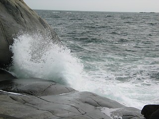 Image showing Waves breaking