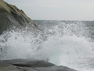 Image showing Waves breaking