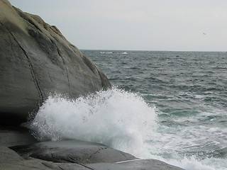 Image showing Waves breaking