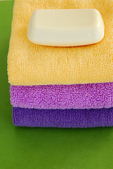 Image showing Colorful towels