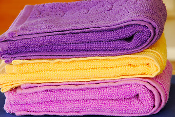 Image showing Colorful towels