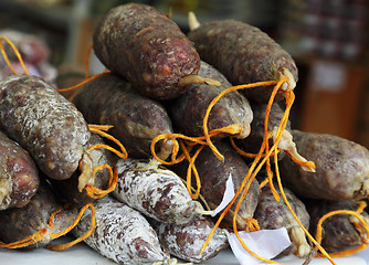 Image showing French sausages