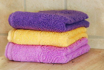 Image showing Colorful towels
