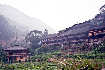 Image showing Guilin mountain old village