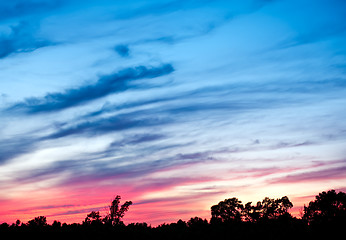 Image showing Sunset in Ontario Canada