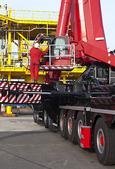 Image showing Oil rig construction