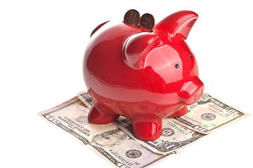 Image showing Pig, money, and savings