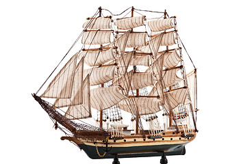 Image showing Replica military frigate