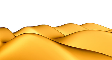 Image showing Golden sandhills or dunes isolated 