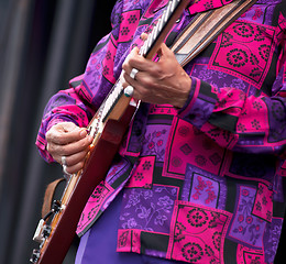 Image showing Jazz festival man playing guitar