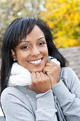 Image showing Portrait of young woman outdoors