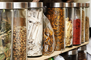 Image showing Traditional Chinese herbal medicines