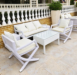 Image showing Patio furniture outdoor
