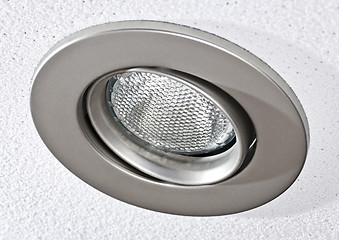 Image showing Pot light in ceiling tile