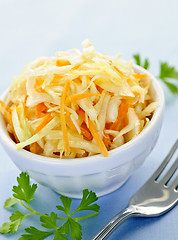 Image showing Bowl of coleslaw