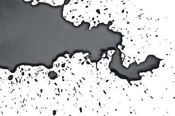 Image showing wet black paint