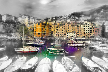 Image showing Camogli digital elaboration