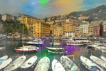 Image showing Camogli digital alteration