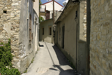 Image showing Mediterranean Village Street