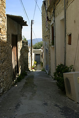 Image showing Mediterranean Village Street