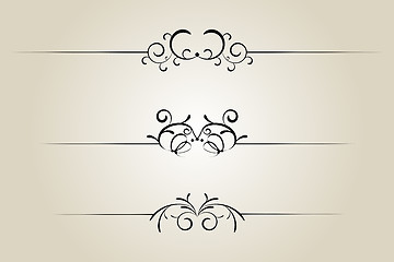 Image showing Ornamental rule line