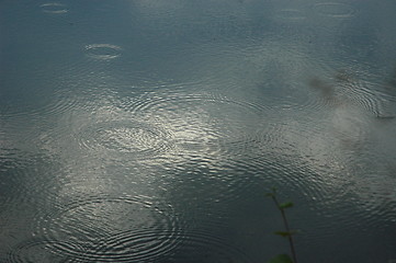 Image showing Rings in water