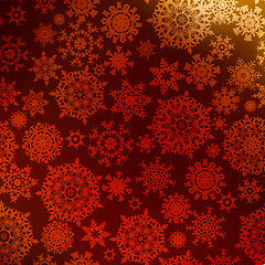 Image showing Christmas pattern snowflake background. EPS 8