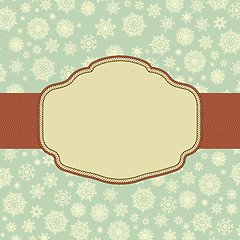 Image showing Retro Christmas Card Template. EPS 8