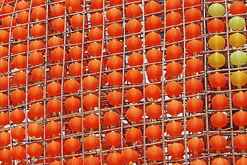 Image showing wall of of Chinese Lanterns 