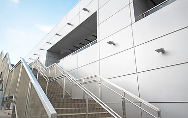 Image showing Abstract fire escape background texture