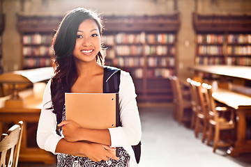 Image showing Asian college student