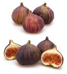 Image showing Figs on White Background